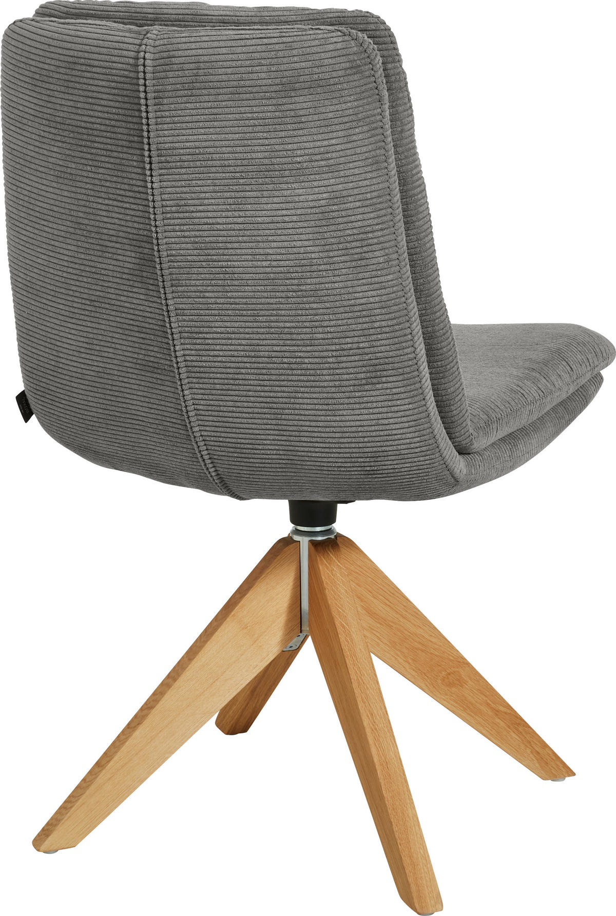 STUHL  in Cord  - Eichefarben/Grau, Design, Holz/Textil (50/90/69cm) - Johann Jakob