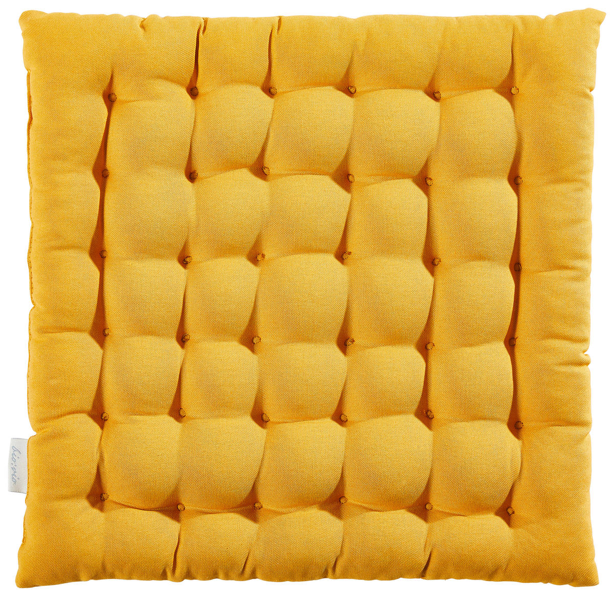 SITZKISSEN 38/38/4 cm  - Goldfarben, Basics, Textil (38/38/4cm) - Bio:Vio