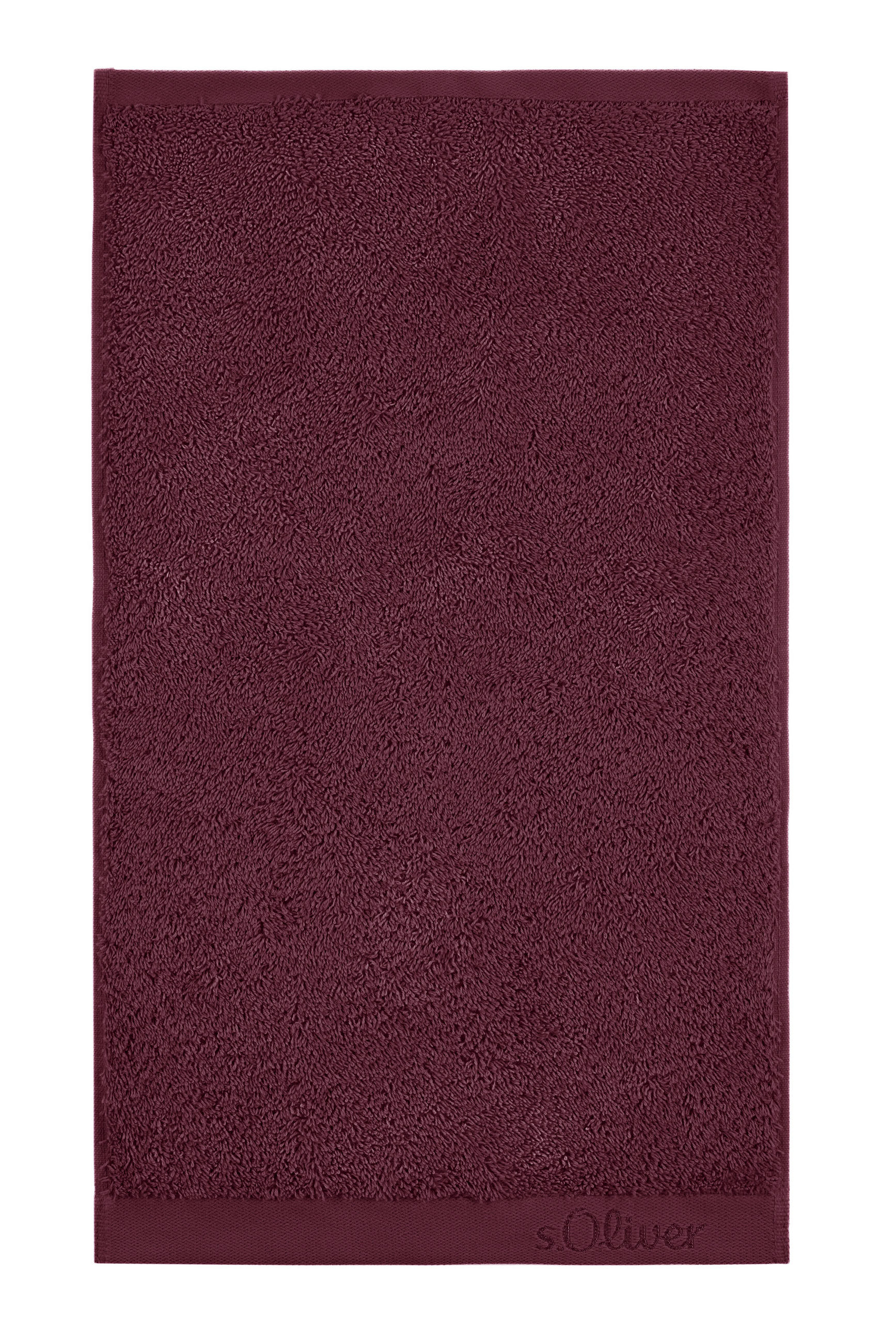 GÄSTETUCH s.Oliver Weinrot 2-teilig 30/50 cm  - Weinrot, Trend, Textil (30/50cm) - S. Oliver