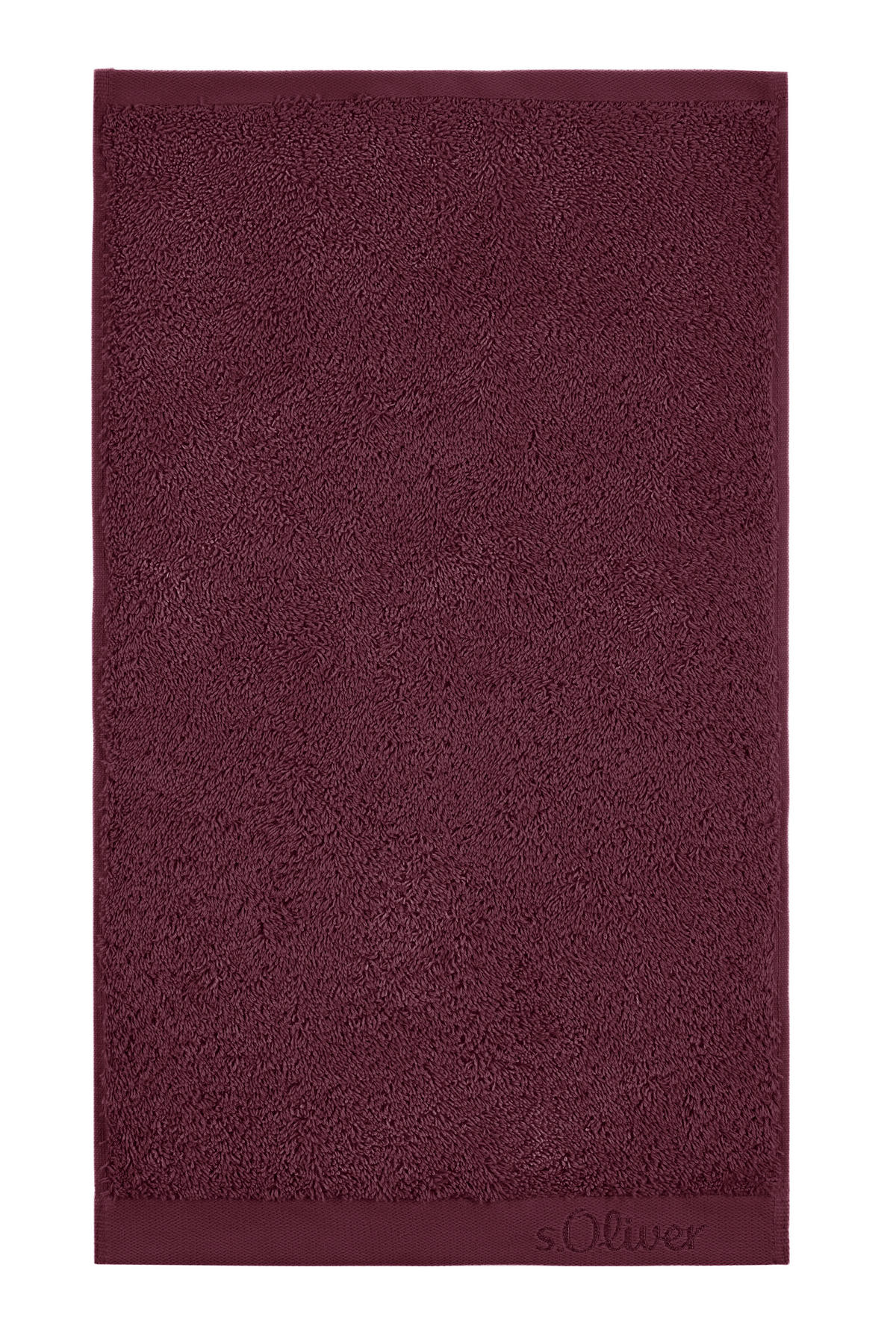 GÄSTETUCH 30/50 cm s.Oliver Weinrot 2-teilig  - Weinrot, Trend, Textil (30/50cm) - S. Oliver