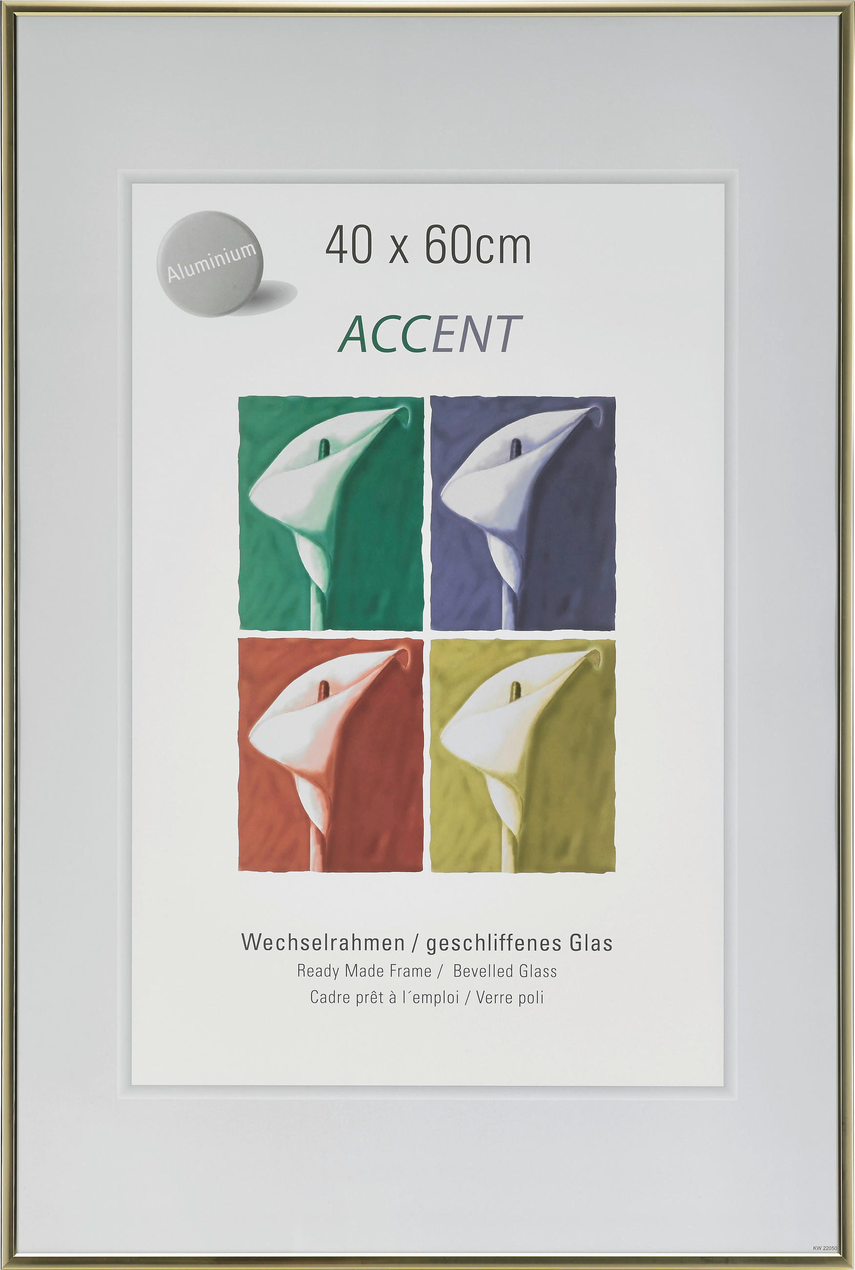 BILDERRAHMEN 40/60 cm  - Goldfarben, Basics, Metall (40/60cm) - Nielsen