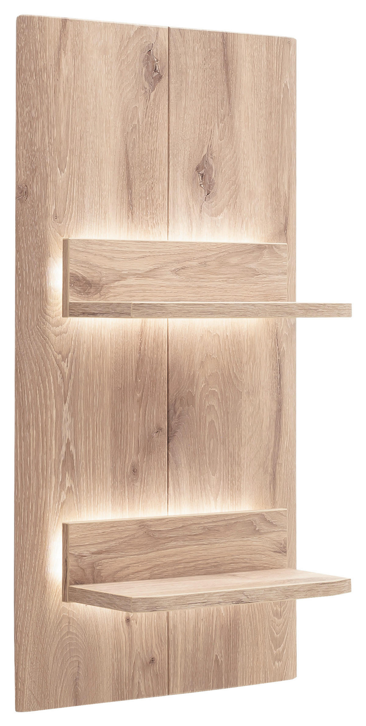WANDREGAL 50/96/21 cm  - Eichefarben, Design, Holzwerkstoff (50/96/21cm) - MID.YOU