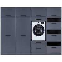HAUSWIRTSCHAFTSRAUM 268/208/68 cm  in Anthrazit  - Anthrazit, MODERN, Holzwerkstoff (268/208/68cm) - home24