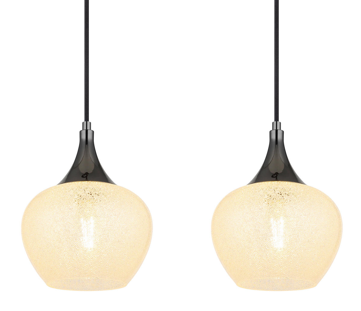 HÄNGELEUCHTE 99/18/120 cm    - Klar/Chromfarben, Konventionell, Glas/Kunststoff (99/18/120cm) - Globo