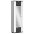 GARDEROBENSCHRANK  in 65/207/42 cm  - Chromfarben/Graphitfarben, Design, Glas/Holzwerkstoff (65/207/42cm) - Xora