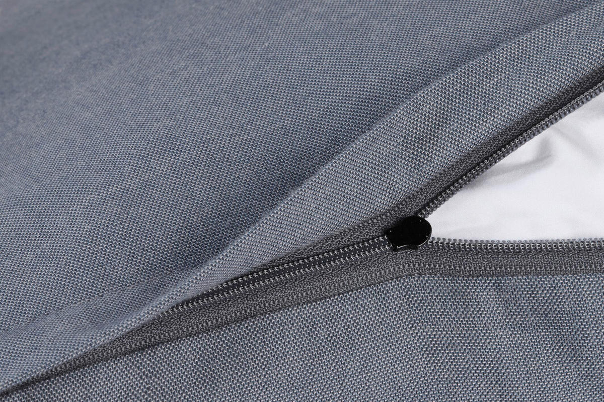 ZIERKISSEN Soft Label 35/35 cm  - Blau, Design, Textil (35/35cm) - Joop!