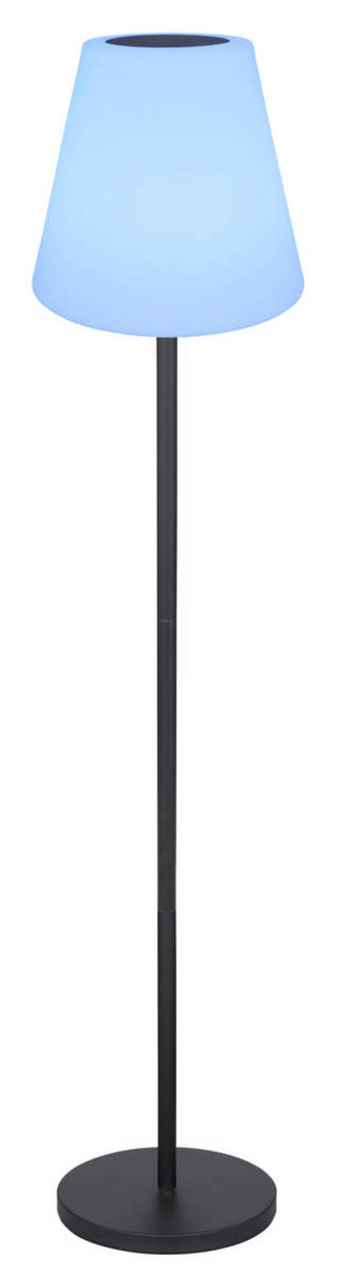 SOLCELLSLAMPA - vit/opal, Basics, metall/plast (34/150cm) - Globo