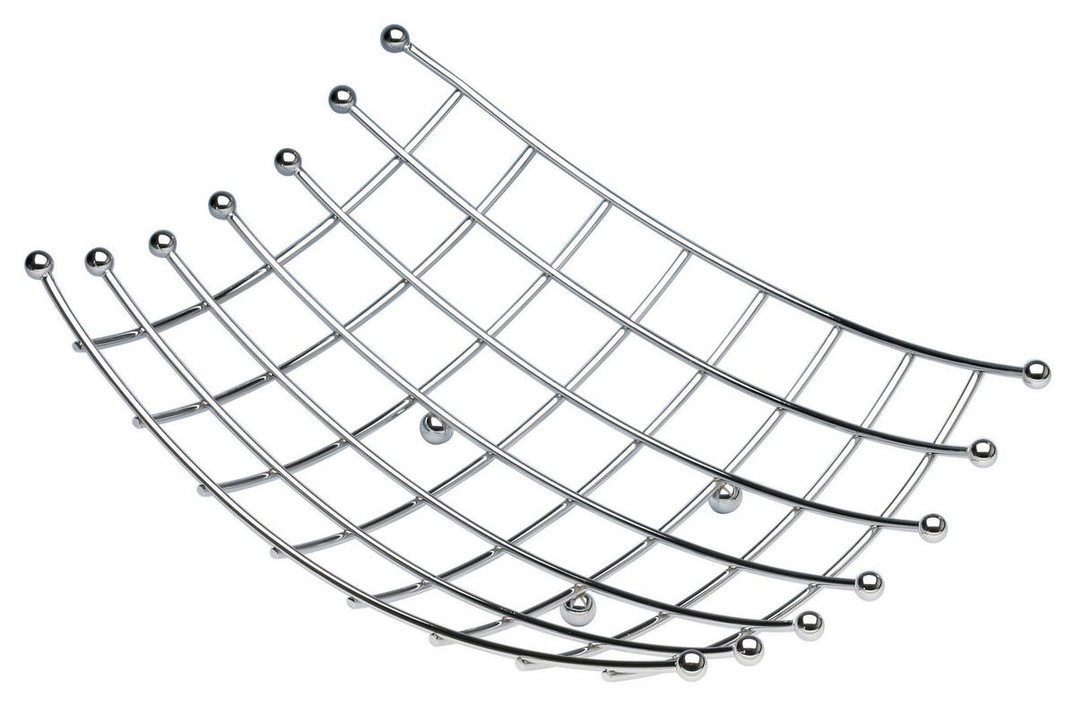 KOŠÍK NA OVOCIE LifeStyle   18/25 cm  - farba ušľachtilej ocele, Basics, kov (18/25cm) - Justinus
