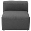 SOFAELEMENT  in Flachgewebe Anthrazit  - Anthrazit/Schwarz, Design, Kunststoff/Textil (75/73/100cm) - Max Winzer