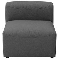 SOFAELEMENT Flachgewebe Anthrazit  - Anthrazit/Schwarz, Design, Kunststoff/Textil (75/73/100cm) - Max Winzer