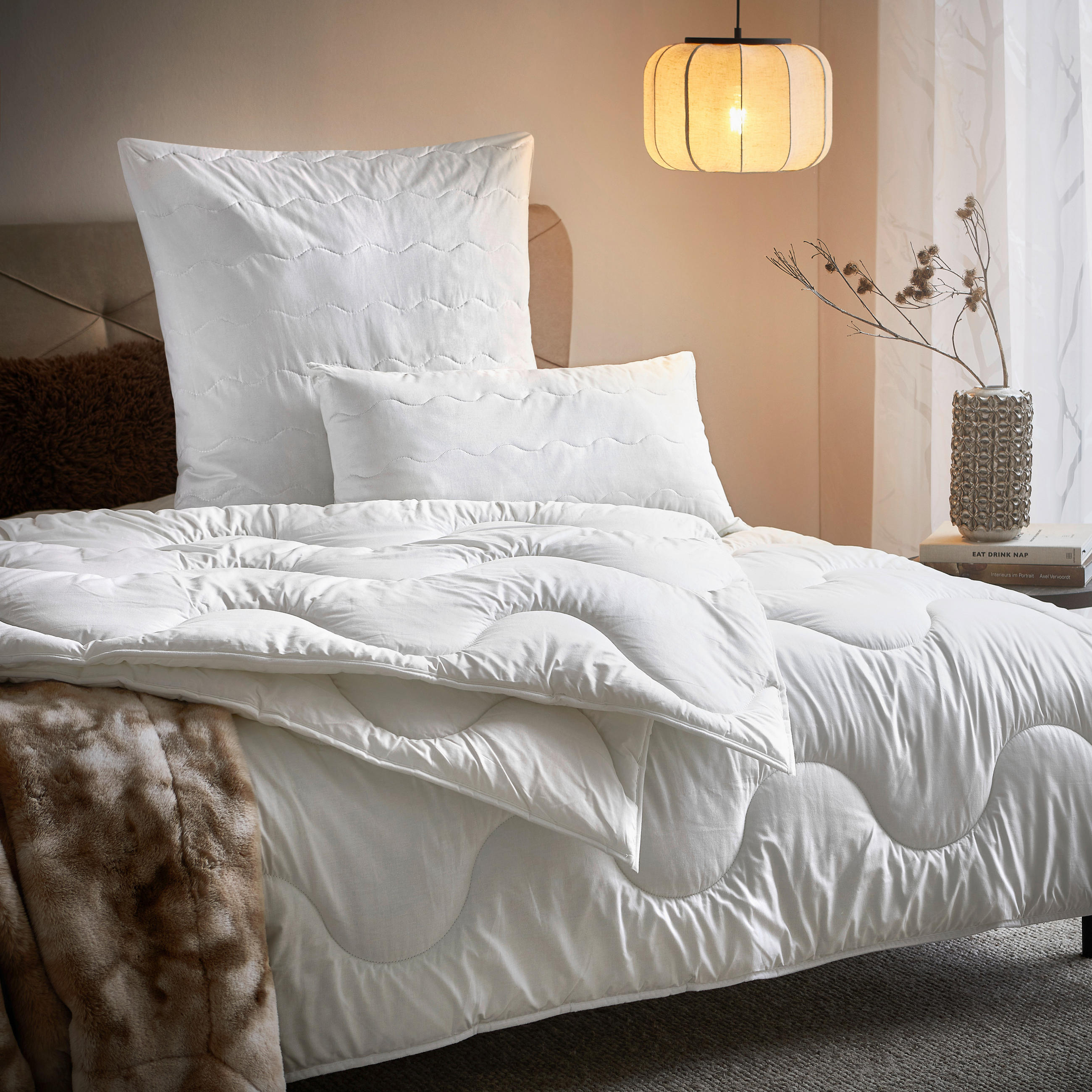 GANZJAHRESDECKE  Levante  155/220 cm   - Weiß, Basics, Textil (155/220cm) - Sleeptex