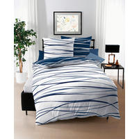 BETTWÄSCHE Motion Makosatin 200/200 cm  - Dunkelblau, Design, Textil (200/200cm) - Kaeppel