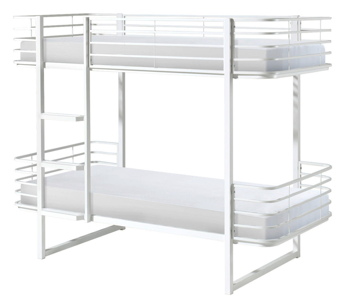 ETAGENBETT 90/200 cm Weiß  - Weiß, KONVENTIONELL, Metall (90/200cm) - MID.YOU