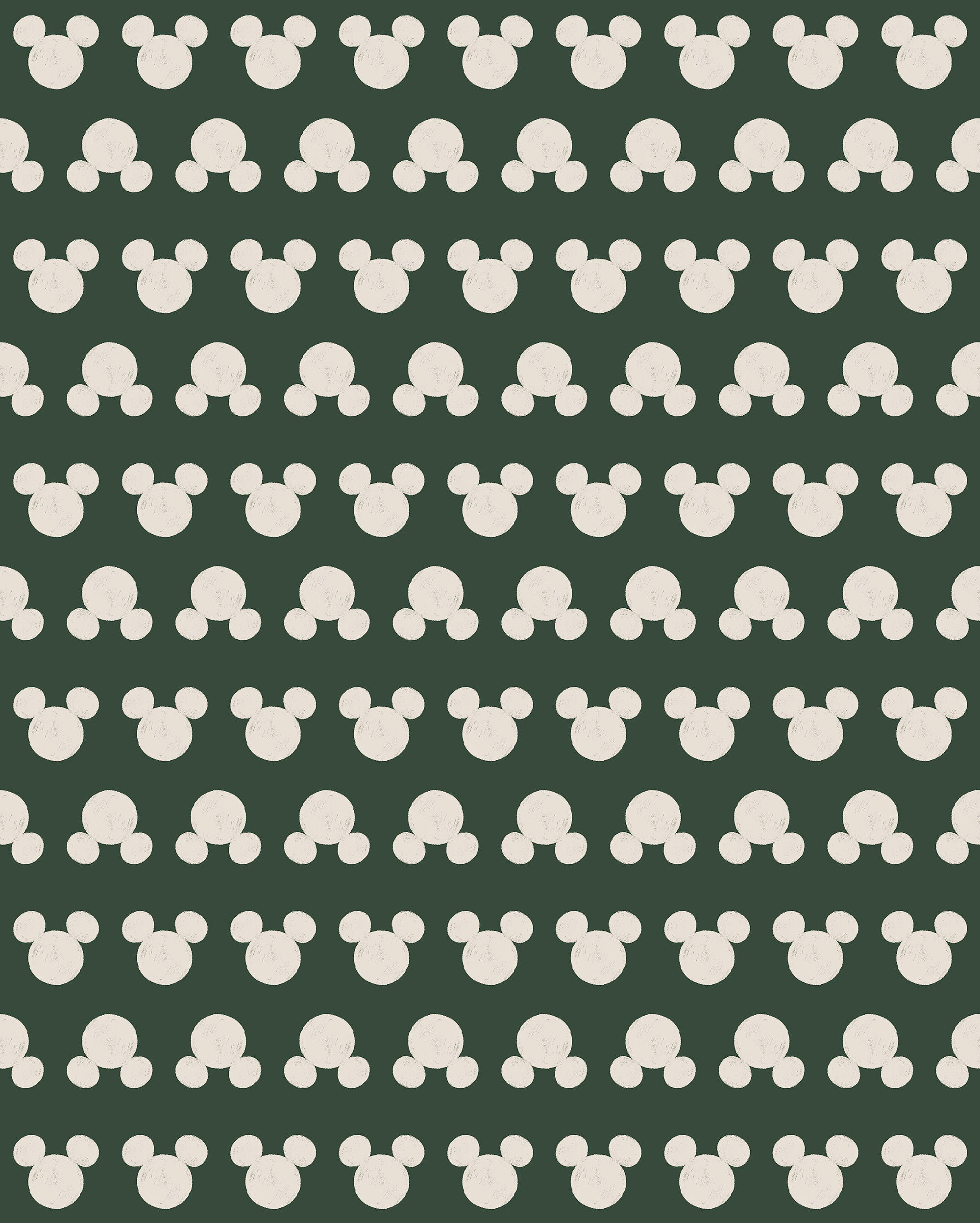 FOTOTAPETE MICKEY MOUSE GREEN HEADS  - Naturfarben, Design, Textil (200/250cm) - Disney