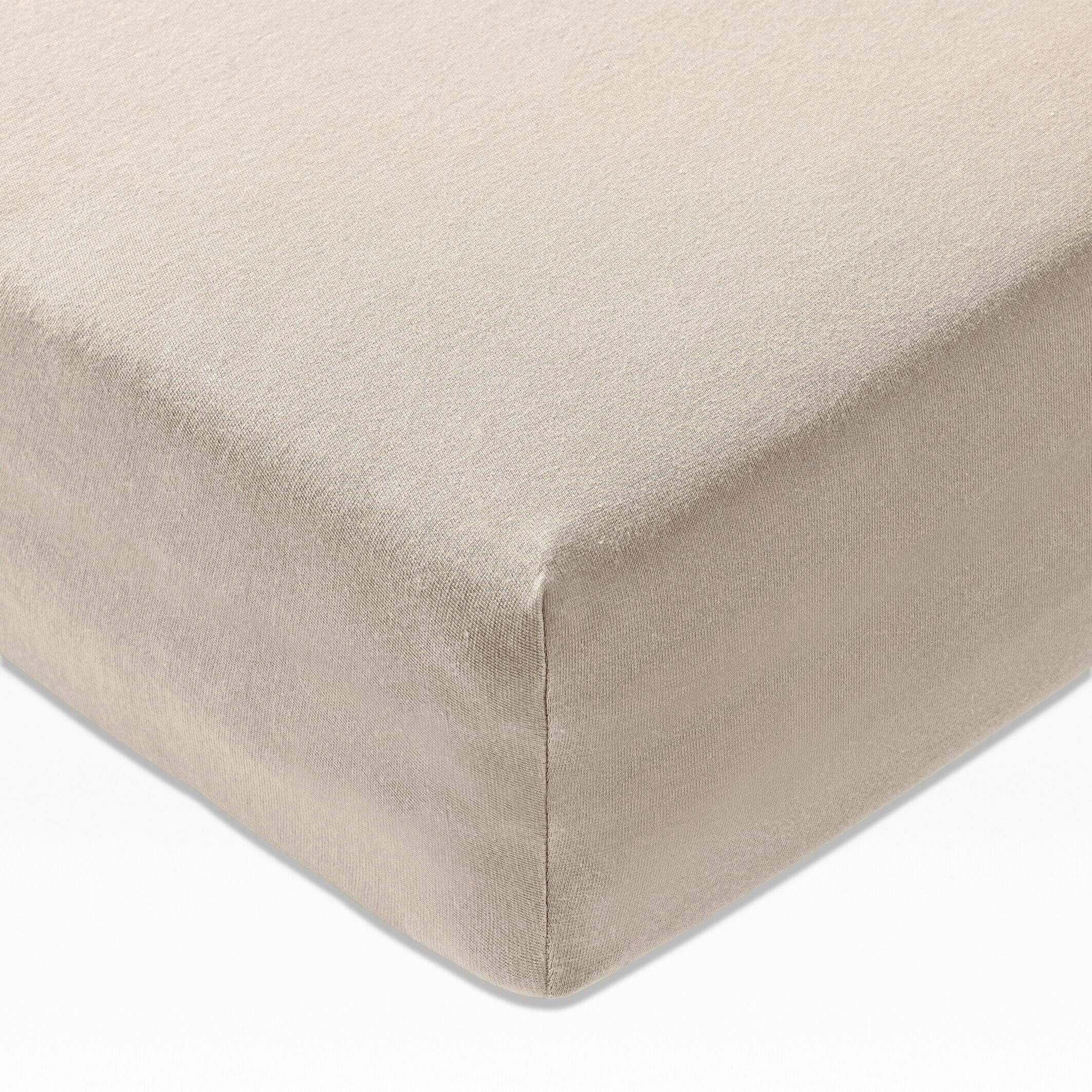 BOXSPRING-SPANNLEINTUCH 180-200/200 cm Jersey  - Graphitfarben, Basics, Textil (180-200/200cm) - Joop!
