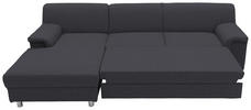 Ecksofa Schlammfarben Webstoff  - Chromfarben/Schlammfarben, KONVENTIONELL, Textil/Metall (150/251cm) - MID.YOU