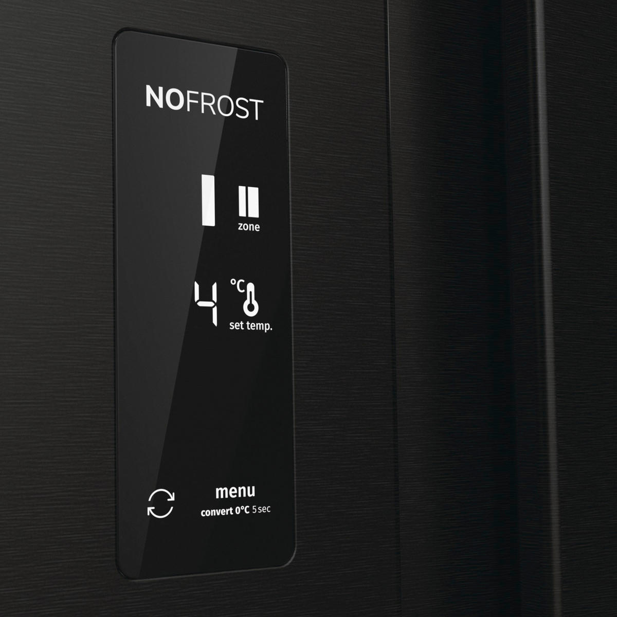 SIDE-BY-SIDE 91,5/178,6/67 cm NRR9185EABXL ADVANCED  - Schwarz, MODERN, Glas/Kunststoff (91,5/178,6/67cm) - Gorenje
