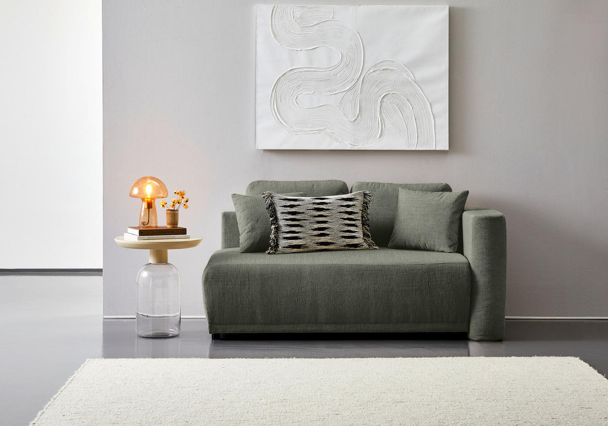 CHAISELONGUE Chenille Dunkelgrün  - Dunkelgrün/Schwarz, KONVENTIONELL, Kunststoff/Textil (171/73/93cm) - Carryhome