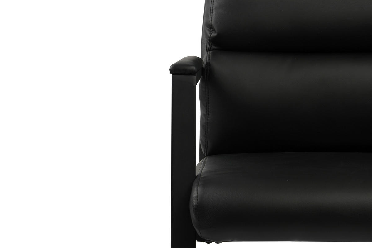 KONFERENČNÍ ŽIDLE - černá, Moderní, kov/textil (53/73/52cm) - Livetastic