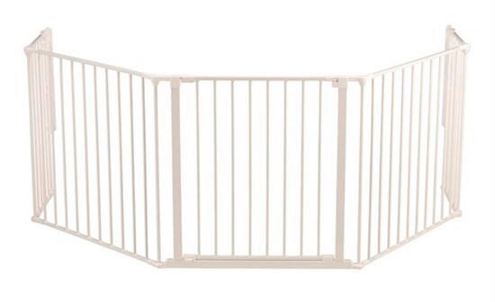 KAMINSCHUTZGITTER - Weiß, Basics, Kunststoff/Metall (278/70,5cm) - Baby Dan