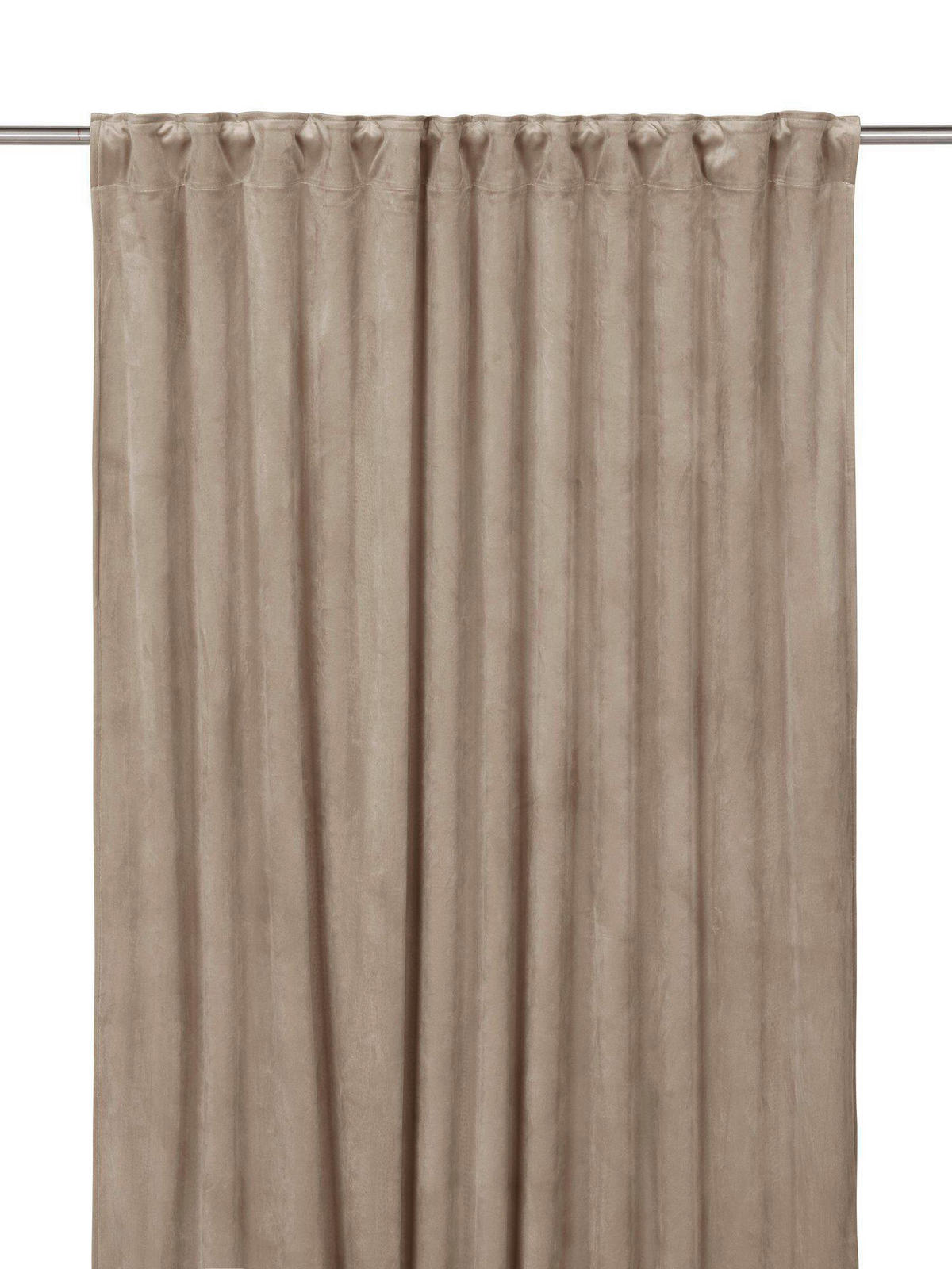 FERTIGVORHANG  black-out (lichtundurchlässig)   135/280 cm 2 Stück  - Taupe, Basics, Textil (135/280cm) - Svanefors