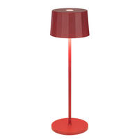 LED-TISCHLEUCHTE 11/35 cm   - Rot, Basics, Kunststoff/Metall (11/35cm) - Dieter Knoll