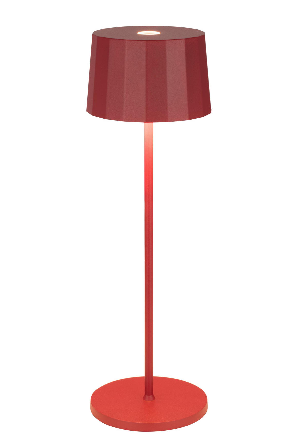 LED-TISCHLEUCHTE 11/35 cm   - Rot, Basics, Kunststoff/Metall (11/35cm) - Dieter Knoll