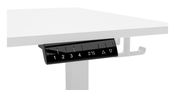 ECKSCHREIBTISCH höhenverstellbar  - Weiß, KONVENTIONELL, Holzwerkstoff/Kunststoff (160/160/72-117cm) - Carryhome