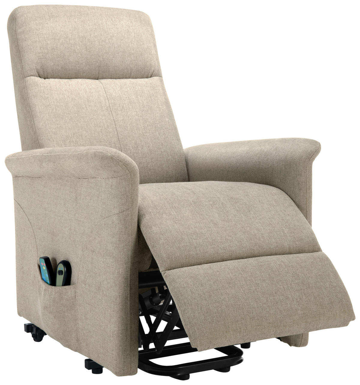 MASSAGESESSEL Mikrofaser Naturfarben    - Schwarz/Naturfarben, KONVENTIONELL, Kunststoff/Textil (72/102/86cm) - MID.YOU