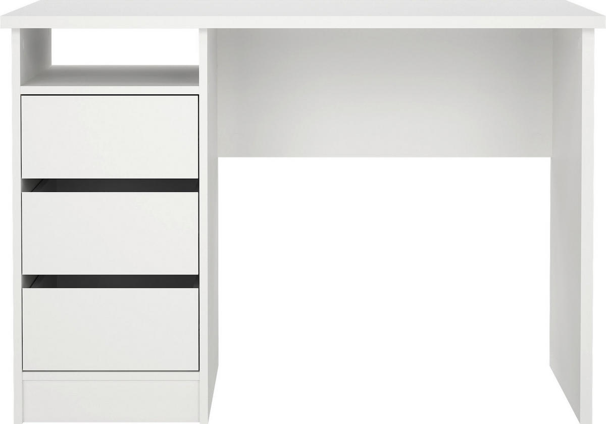 SCHREIBTISCH 110/48,5/76 cm  in Weiß  - Weiß, MODERN, Holzwerkstoff (110/48,5/76cm) - MID.YOU