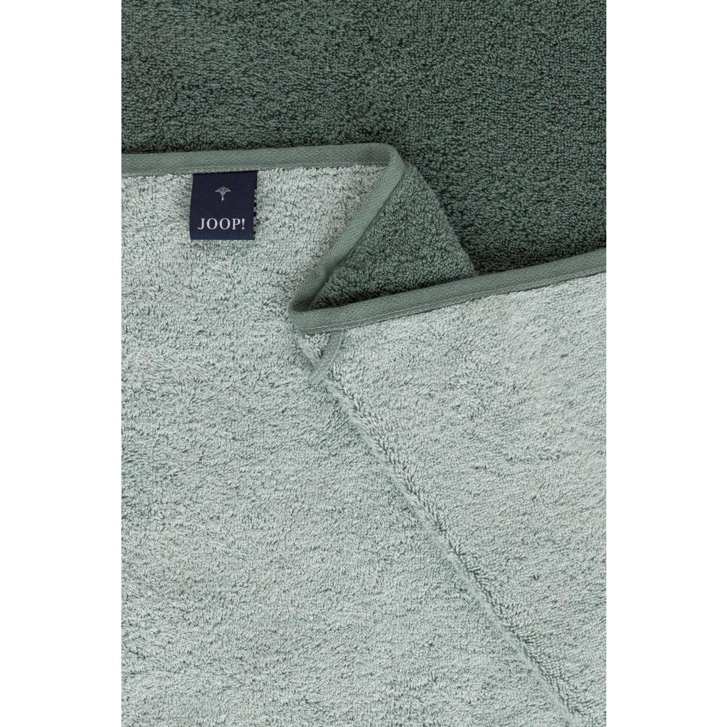 Thumbnail - Joop! Duschtuch Divided Doubleface, Grün, Textil, Uni, 80x150 cm, Made in Germany, Oeko-Tex® Standard 100, saugfähig, Au...