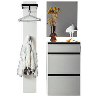 GARDEROBE 3-teilig  in 100/200/30 cm  - Weiss, Design, Holzwerkstoff (100/200/30cm) - Moderano