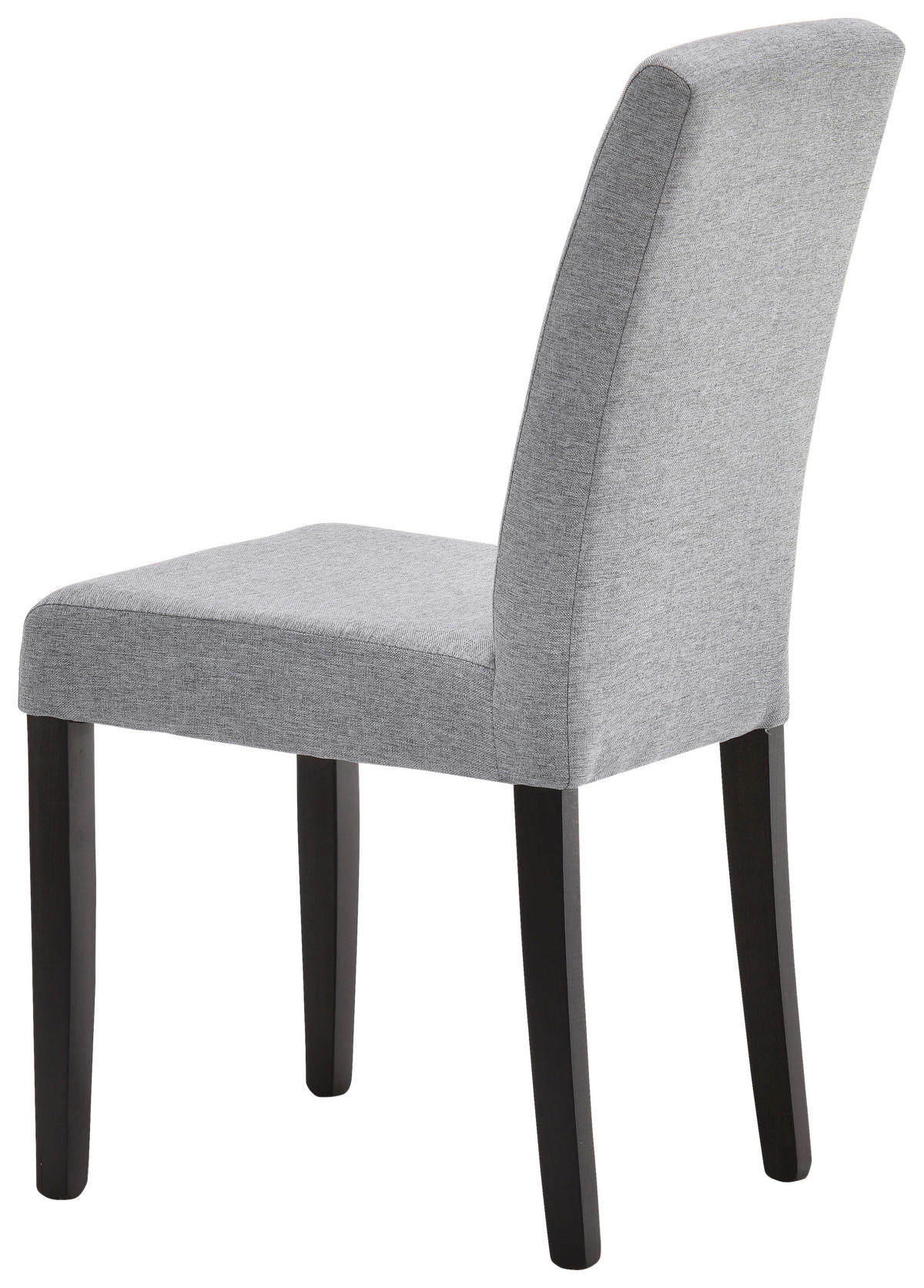 STUHL in Holz, Textil Schwarz, Hellgrau  - Hellgrau/Schwarz, KONVENTIONELL, Holz/Textil (43,5/94/59cm) - Cantus