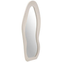 WANDSPIEGEL 60/150/4 cm    in oval  - Beige, Design, Glas/Holzwerkstoff (60/150/4cm) - MID.YOU