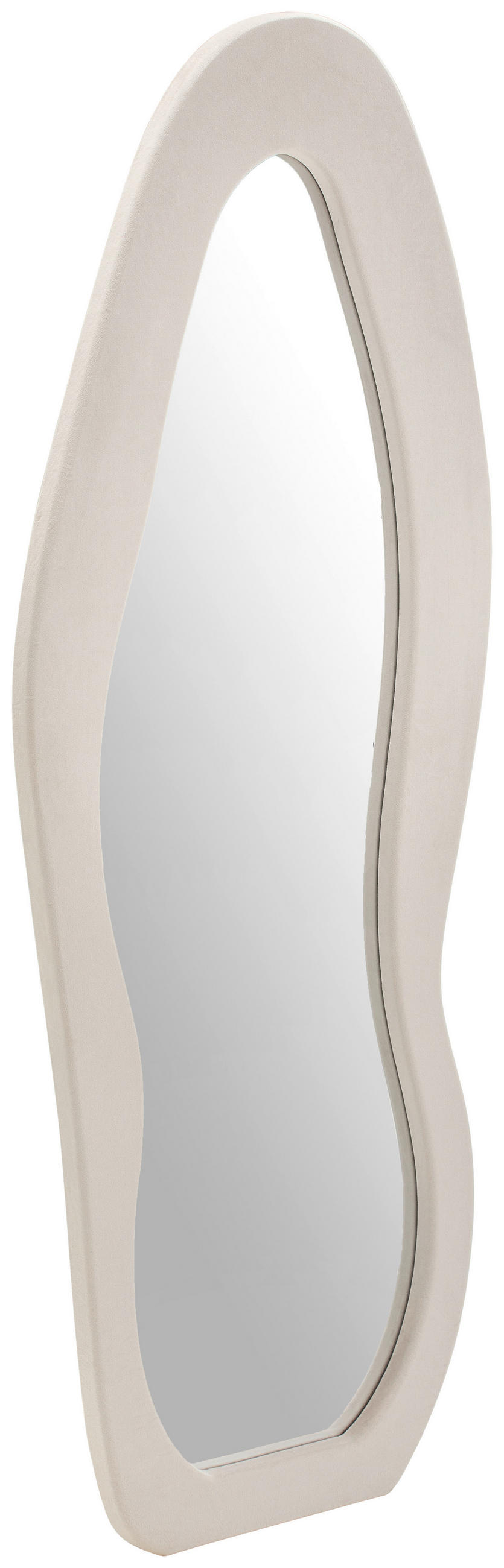 WANDSPIEGEL 60/150/4 cm    in oval  - Beige, Design, Glas/Holzwerkstoff (60/150/4cm) - MID.YOU