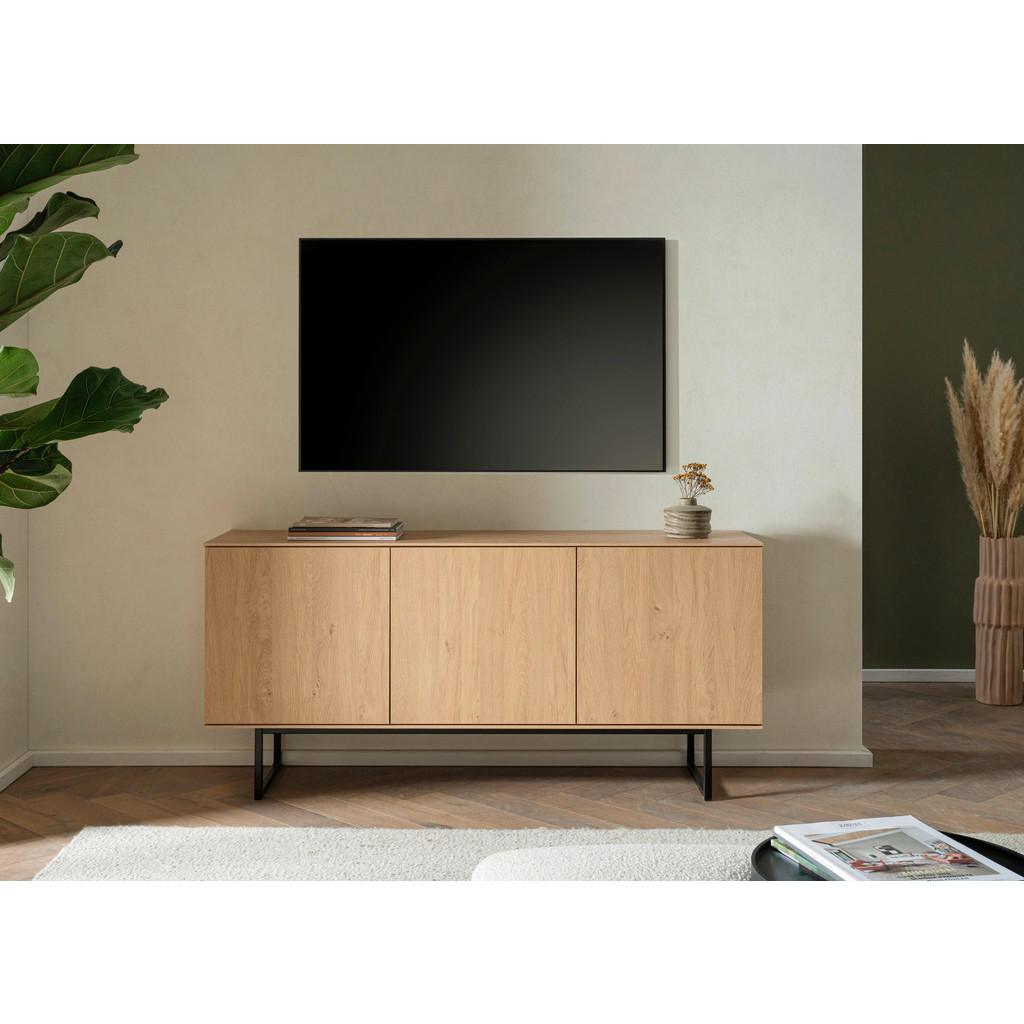 Thumbnail - Modante Lowboard, Eiche, Holzwerkstoff, 3 Fächer, 150x70x40 cm, Typenauswahl, Beimöbel erhältlich, stehend, Wohnzimmer, ...