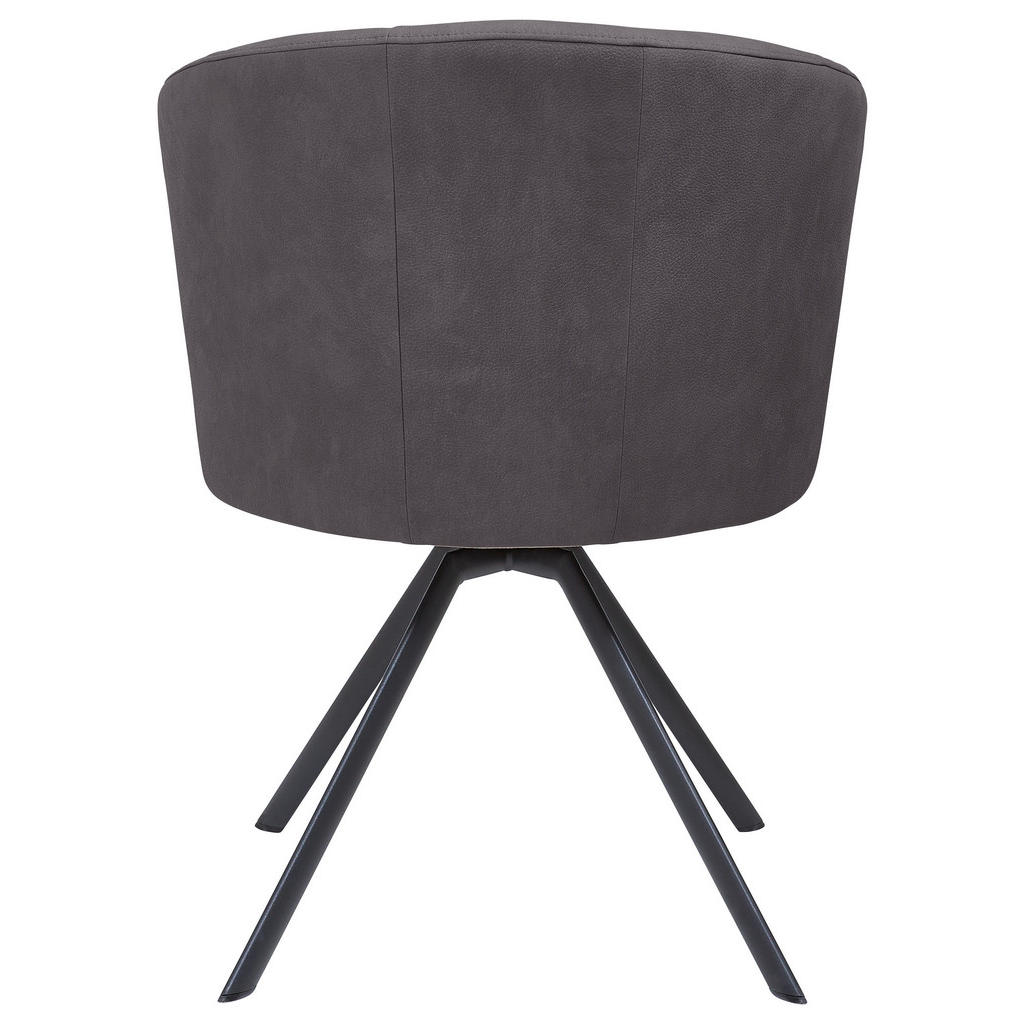 Thumbnail - Venjakob Stuhl, Anthrazit, Metall, Textil, eckig, Flachrohr, 62x83x64 cm, Goldenes M, Made in Germany, Dgm, Lederauswahl...