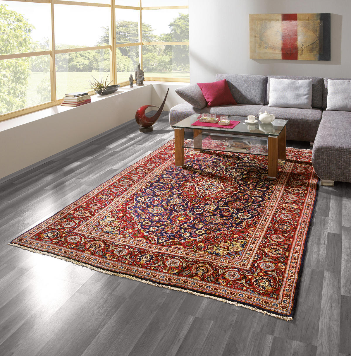 ORIENTTEPPICH 100/150 cm Keshan  - Rot, Lifestyle, Textil (100/150cm) - Cazaris