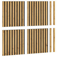 AKUSTIKPANEEL Nachbildung 40/40/2 cm  - Eiche Artisan, Basics, Holzwerkstoff/Kunststoff (40/40/2cm) - MID.YOU