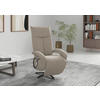 SESSEL in Flachgewebe Taupe  - Taupe/Schwarz, Modern, Textil/Metall (74/112/82cm) - Sit & More