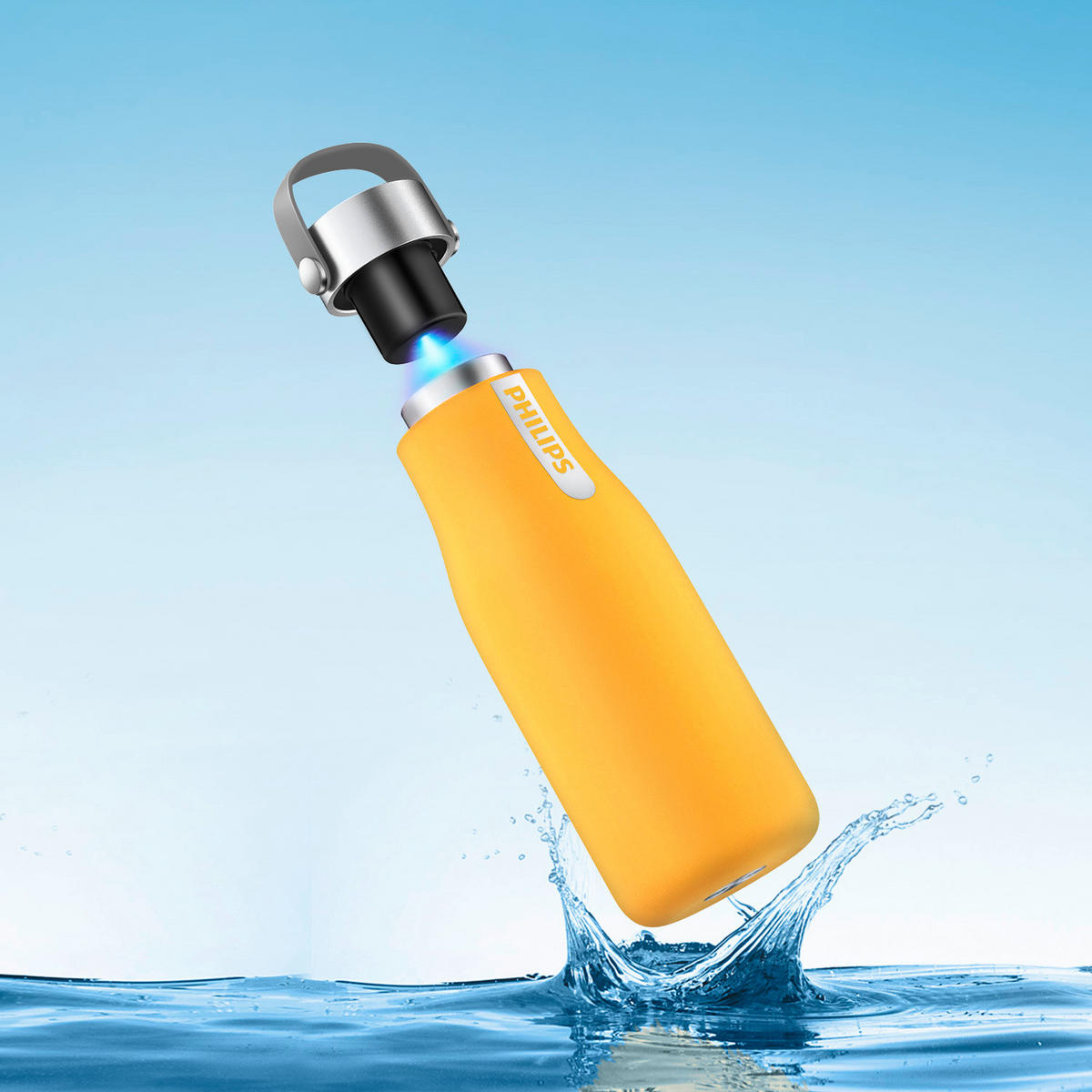 TRINKFLASCHE  - Schwarz, Basics, Metall (7/7/20,5cm) - Philips