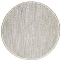 WEBTEPPICH 200 cm Weiß, Hellgrau  - Hellgrau/Weiß, Basics, Textil (200cm) - Novel