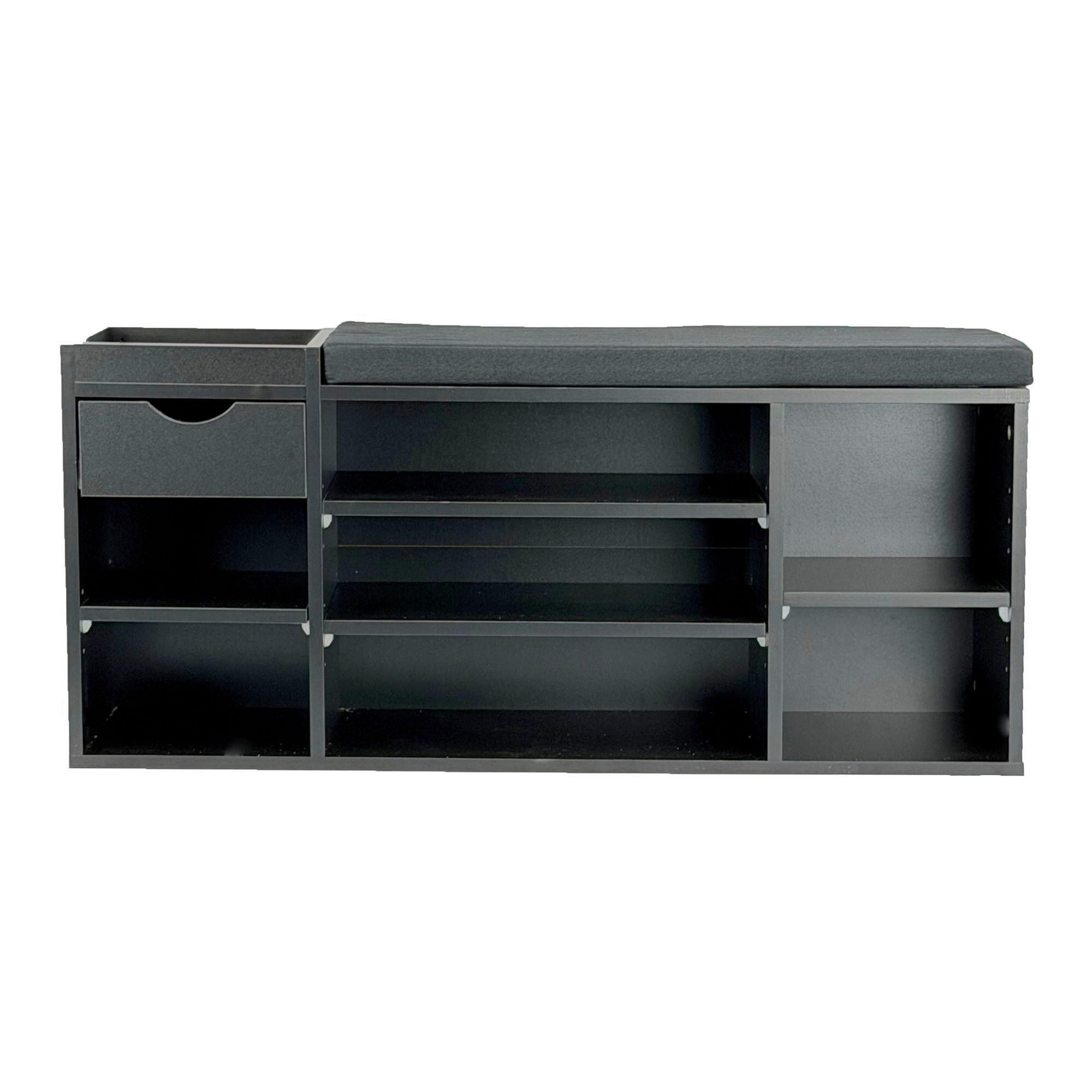 SKOBÄNK 100/45/30 cm svart 45/100/30 cm