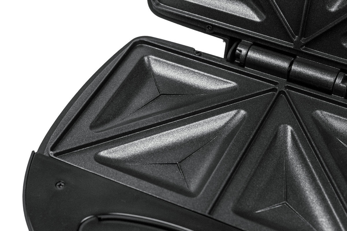 SANDWICHTOASTER  - Schwarzchrom, Basics, Kunststoff/Metall (25.5/9/24cm) - Rommelsbacher