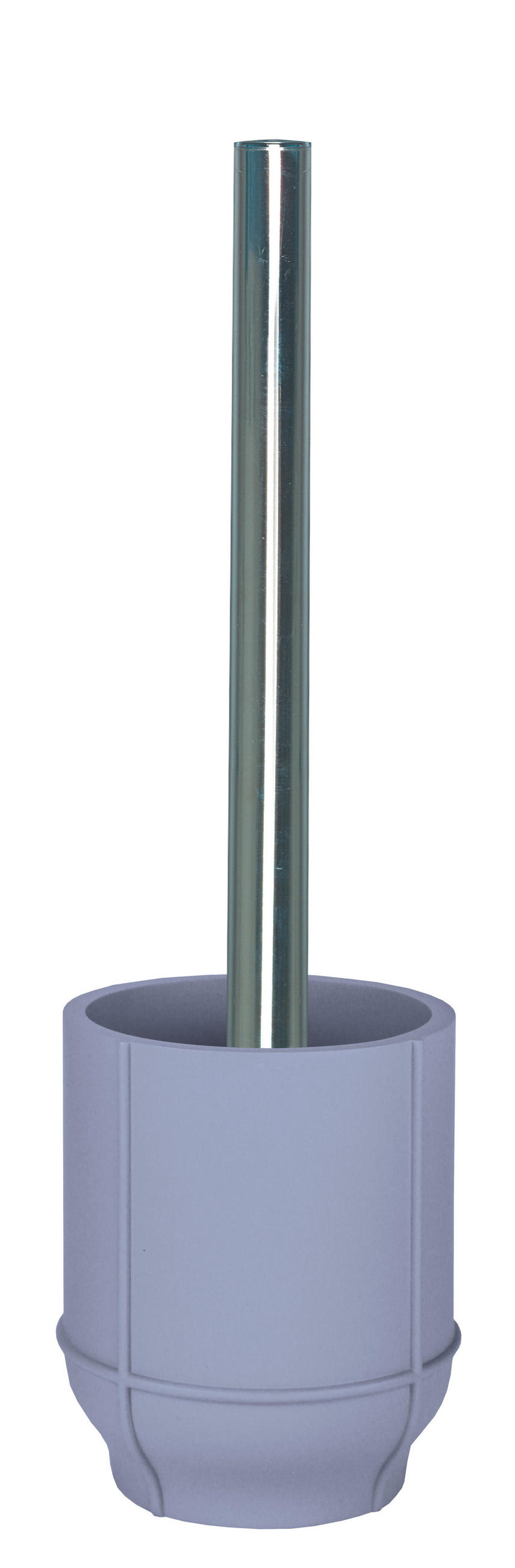 WC KEFE-SZETT fém    - ezüst, Basics, műanyag/fém (9.4/39/9.4cm) - Kleine Wolke