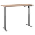 SCHREIBTISCH 160/77/75-118 cm  in Sonoma Eiche  - Sonoma Eiche, Basics, Holzwerkstoff/Metall (160/77/75-118cm) - Xora