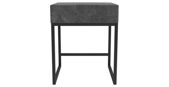 NACHTSCHRANK 45/55/45 cm - Schwarz/Grau, Design, Textil/Metall (45/55/45cm) - Esposa