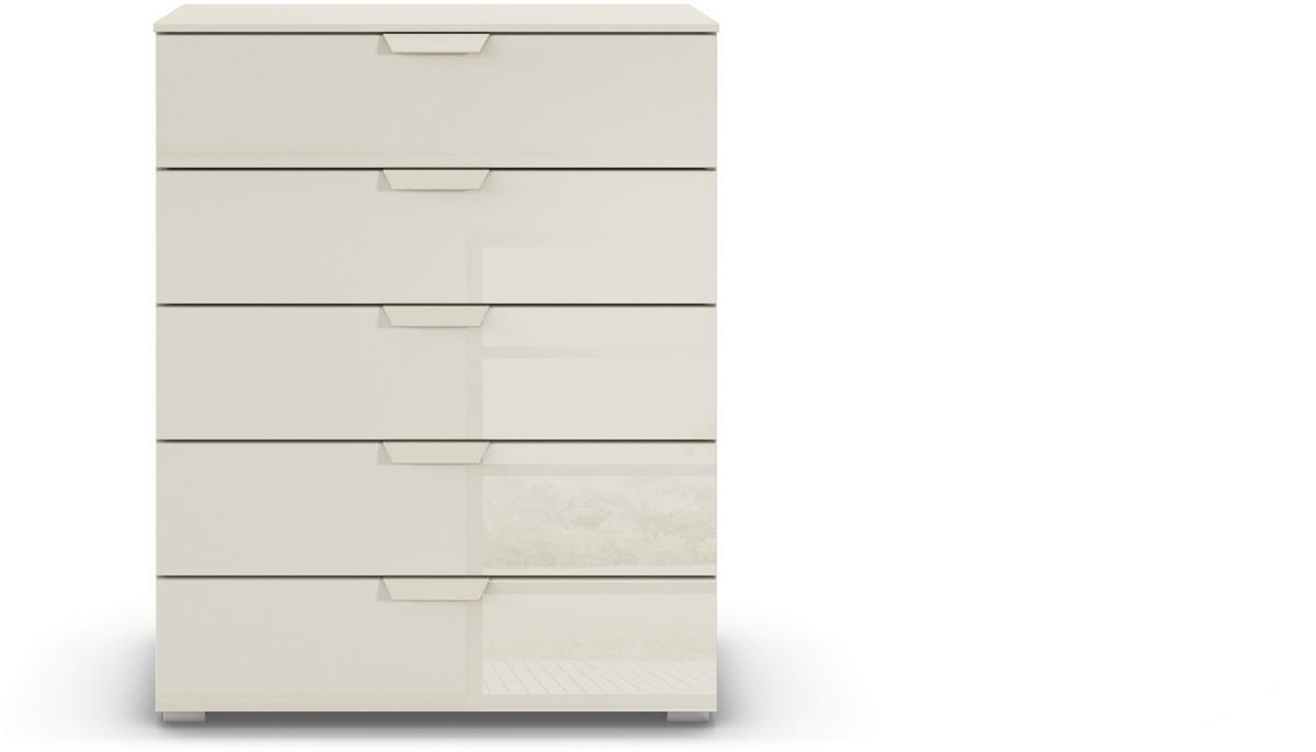 KOMMODE  in 80/100/43 cm  - Champagner, Design, Glas/Holzwerkstoff (80/100/43cm) - Carryhome