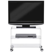 KOMODA POD TELEVIZI, čiré, 63/48/38 cm - čiré, Design, plast (63/48/38cm)
