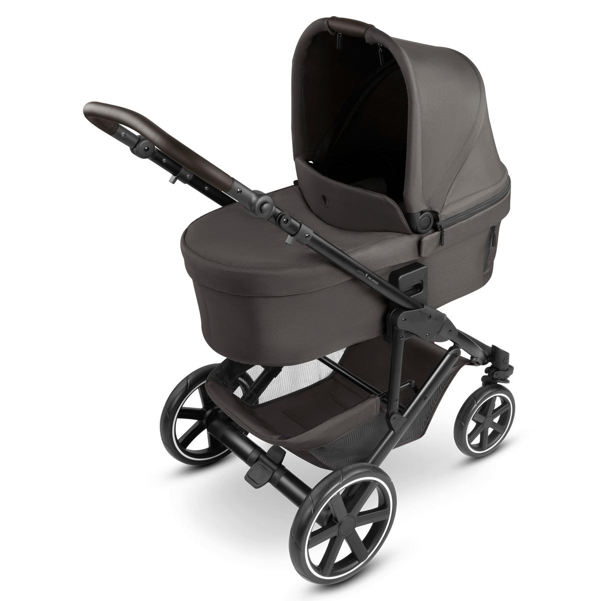 KINDERWAGENSET  Sierra All in One  Nut  - Anthrazit/Graubraun, Basics, Metall (58,5cm) - ABC Design